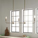 Pallas 3 Light 4.5 inch Brushed Natural Brass Chandelier Ceiling Light